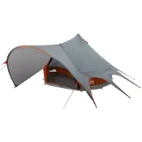 vidaXL Teepee Tent 3-Persoon 3-persoons Grijs en Oranje