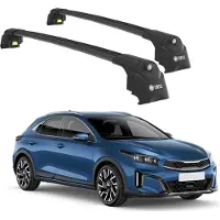 TURTLE Dakdrager voor KIA XCEED (CD) 2019-onwards Gesloten Dakrailing-Aluminium-Wingbar-Zwart-Merk