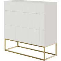 Selsey Ladekast Vesper | Selsey Design spaanplaat wit 90x90x38 cm dressoirs | NADUVI