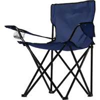 Kadax Opvouwbare vissersstoel, campingstoel met bekerhouder en draagtas, visstoel, inklapbaar, klapstoel voor vissen, vouwstoel, campingstoel (blauw)
