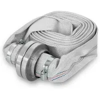 Eberth 2" brandslang, platte slang met Storz-koppeling, slanglengte 10 m, diameter 2 inch, geweven slang, industriële slang, waterslang, pompslang, tuinslang, Storz 52-C