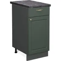 Vicco Fame-Line Keukenonderkast – 40 cm, WB Antraciet Groen-Goud Landhuis