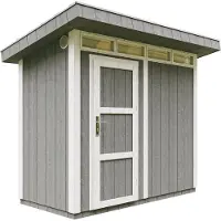 Timbela Tuinhuis van premium kwaliteit, afmetingen 161x294x239 cm, oppervlakte 3m², met vloer en bitumentegels - M901 - CAVERNSTEEL