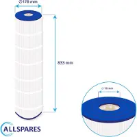 Allspares Waterfilter voor Zwembaden geschikt voor Hayward Swim Clear Plus CX1280XRE / C5025 / C5030 (Ø178x833mm)
