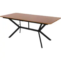 ML-Design Houten eettafel 180x80x75 cm Donkerbruin Eetkamertafel voor 6 personen ML design