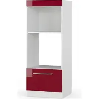 Vicco Fame-Line Magnetronkast – 60 cm open Bordeauxrode hoogglans