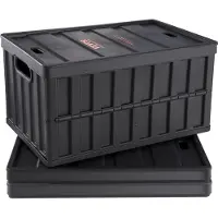 Vevor Set van 3 65L Professionele Vouwdozen van PP Transportdoos met Deksel Vouwbare Opbergdoos met Handvat Stapelbare Dozen Opbergdoos Vouwdozen Stapelbare Dozen voor Opslag &amp; Transport