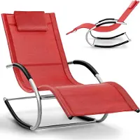Tillvex Tillvex- schommelstoel rood-tuin ligstoel- relax ligstoel- ligstoel schommel- ligstoel camping