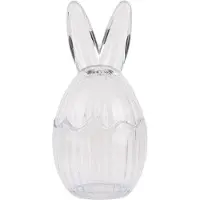 Clayre & Eef Glazen potje Ei Ø 8x17 cm Transparant Glas