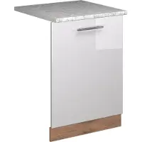 Vicco Vaatwasserfrontpaneel Fame-Line Wit Hoogglans 60 cm , WB Marmer, Model 54836