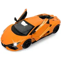 Jamara Lamborghini Revuelto, modelauto, schaal 1:32, oranje, inclusief knoopcelbatterijen