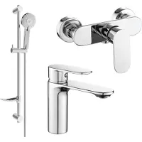Mexen Milo DF40 doucheset, chroom - 71304DF40-00