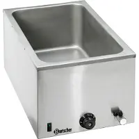 Bartscher Bain Marie - Elektrisch - Tafelmodel - Aftapkraan - 1x 1/1 GN - 200207