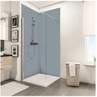 Schulte achterwand - Softtouch - lichtgrijs - 90x120x210 - zelf inkortbaar - wanddecoratie - muurdecoratie - badkamer wandpanelen - muurbekleding