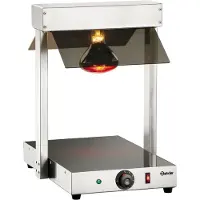 Bartscher Warmhoudbrug infrarood Bartscher, RVS, 230V/400W, incl 1 infrarood warmtelamp