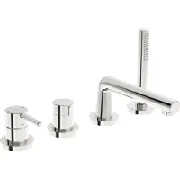 Hansa Vantis Style - Badrandmengkraan, 4-gats installatie, chroom 54719007