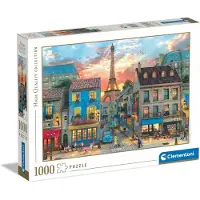 Clementoni - Puzzel - 1000 Stukjes - Straatbeeld van Parijs - Puzzel Voor Volwassenen - High Quality Collection