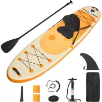 Vevor Opblaasbaar Stand Up Paddle Board (323 x 83,8 x 15,2 cm) Paddleboard met één zitplaats