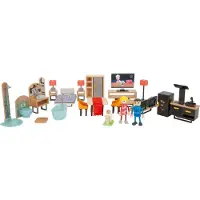 Small Foot - Houten Poppenhuis Meubeltjes Modern Complete Set, 31dlg.