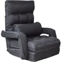 VDD Gaming - Gaming stoel lounge – vloermodel – verstelbare rugleuning – kan worden omgeklapt tot een ligbed
