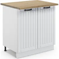 Vicco Fame-Line Wastafelkast – 80 cm met legplank, WB Eik Wit Landhuis