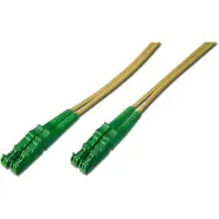 Digitus Duplex glasvezel patchcord, OS2, 1 m, compatibel met E-2000 (APC) naar E-2000 (APC), SM 09/125 µm, R+M