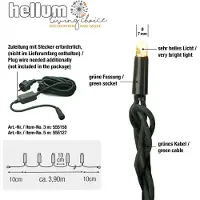 Hellum LED Uitbreiding lichtkettingsysteem Lichtketting Warmwit