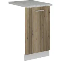 Vicco R-Line Vaatwasserfrontpaneel – 45 cm, WB Marmer Artisanaal eiken