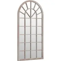 Super Merchant - Tuinspiegel - 90x45 - cm - ijzer - zandkleurig
