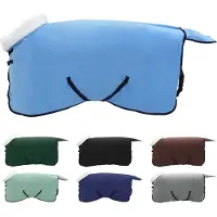 vidaXL Paardendeken Volledig Aqua 85 cm Polar fleece