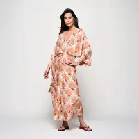 Mart Visser Caroline Tensen Islay Kimono Jurk Zand / Multi