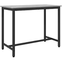 vidaXL - Tafel - Grijs - Sonoma - 100 - x - 50 - x - 76,5 - cm - Engineered - hout - en - staal