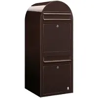 Bobi Brievenbus Duo 8017 Donkerbruin