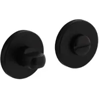 Intersteel Rozet met toilet-/badkamersluiting ø51x5mm - mat zwart