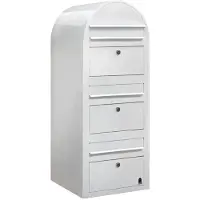 Bobi Brievenbus Trio 9016 Wit