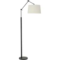 Highlight Leeslamp Magna Zwart Met Kap Off White