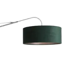 Steinhauer Wandlamp Elegant Classy 50cm RVS met groen velourse kap