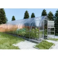 KLASIKA GREENHOUSES KLASIKA DROP Tuinkas - 20m² - 2,5 m x 8 m - 4 mm Dikte - Kweekkas - Polycarbonaat afdekking