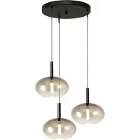 Masterlight 3L vide hanglamp Lido Onion met Ø 24cm gold-fading glas