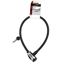 Simson Lichtgewicht kabelslot - 12mm dikte - 65cm lengte - mat zwart - inclusief sleutels