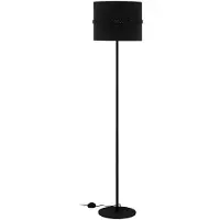 Eglo Zwarte vloerlamp Paraguaio Ø 36cm