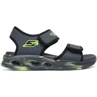 SKECHERS Sandalen m. Licht - Light Sola - Houtskool/Black - - 32 - Sandalen