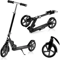 Lionelo Luca Step - Opvouwbare Scooter tot 100 kg - ABEC-7 Lagers - 200 mm Wielen - ShockResist Demping - 3 Hoogte-instellingen - Antislip Platform - Tieners & Volwassenen