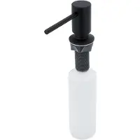 Nimco - Desinfectie- of zeepdispenser, inbouw, 350 ml, mat zwart UNC 4031V-90