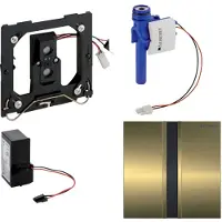 Geberit - Urinoirstuursysteem met elektronische spoelactivering, netvoeding, bedieningsplaat type 50, messing 116.026.QF.1