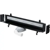 Viega Advantix Vario - Douchegoot 30-120 cm, voor wandmontage, zwart 736736