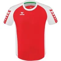 Erima Six Wings Shirt Korte Mouw Kinderen - Rood / Wit | Maat: 128