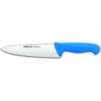 Arcos Kochmes , kleur: Prof 292123, roestvrij staal Nitrum en mango, ergonomisch, blauw polypropyleen handvat en 20 cm lemmet, etalageproduct