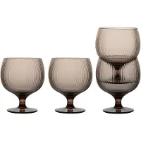 Sagaform Billi wijnglas 35 cl 4-pack Bruin