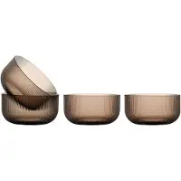 Sagaform Billi schaal 70 cl 4-pack Bruin